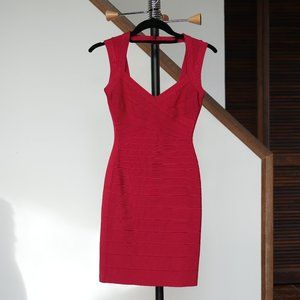 Herve Leger Open Back Bandage Bodycon Mini Dress